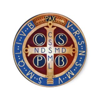 St. Benedict Exorcism Medal Stickers