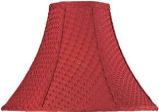 Lite Source CH1107 16 16 Inch Bell Shade Lamp, Burgundy   Table Lampshades  