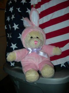 Dan Dee Bear with Pink Easter Bunny Costume 7 Inches Toys & Games