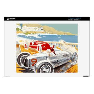 Monaco Grand Prix ~ Vintage Car Racing Ad Skin For 14" Laptop