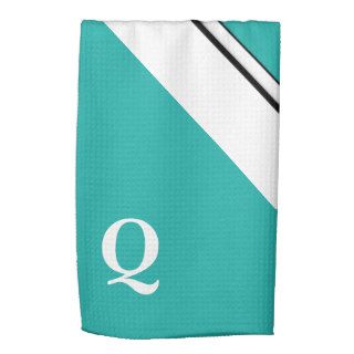 Light Sea Green Kitchen Dish Lettered Towels