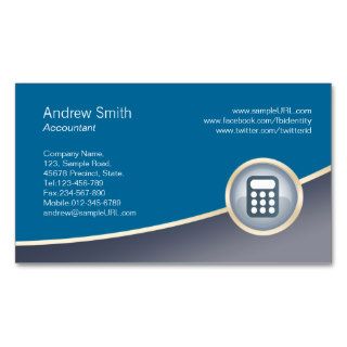 Accounting Business Card Calculator Icon