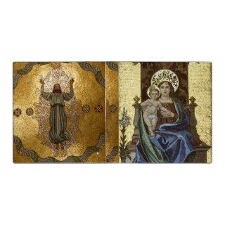 Binder with religious mosaic art