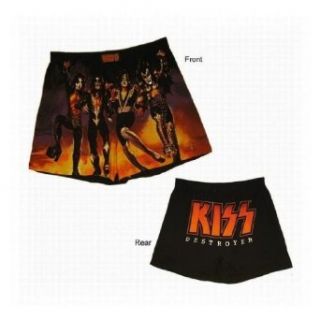 KISS Destroyer Album Cover Boxer Shorts for Men   X Large 40"   42" Waist at  Mens Clothing store