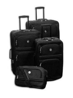 American Trunk and Case Regal 4 Piece Set, Black Clothing