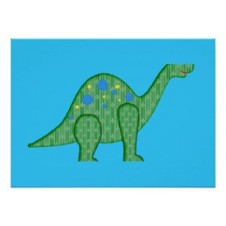 Friendly Dinosaur Poster