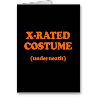 X RATED COSTUME GREETING CARDS