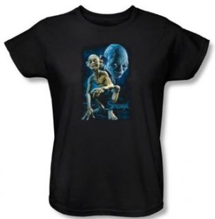 The Lord Of The Rings Ladies T Shirt Smeagol Black Tee Shirt Clothing