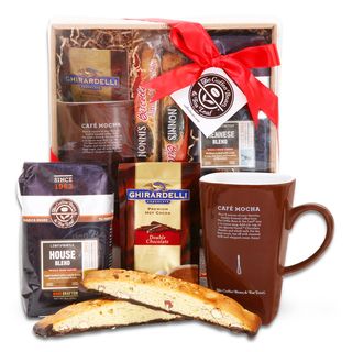 Alder Creek Coffee Bean and Tea Leaf Delights Gift Basket Alder Creek Gift Baskets Gourmet Food Baskets