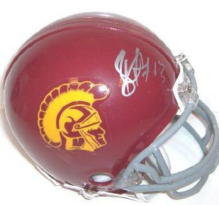 Troy Polamalu USC Trojans Autographed Riddell Mini Helmet  Sports Related Collectibles  Sports & Outdoors