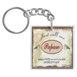 Just Call Me Papaw Fishing Lures Keychain