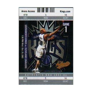 2003 04 Fleer Authentix #21 Mike Bibby at 's Sports Collectibles Store
