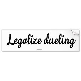 Legalize Dueling Bumper Stickers