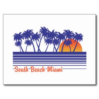 South Beach Miami Postcard