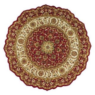 Home Decorators Collection Masterpiece Red 6 ft. Round Area Rug 3713960110