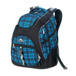 High Sierra Access Backpack (20 x 15 x 9.5 Inch, Blue/Black Plaid) Sports & Outdoors