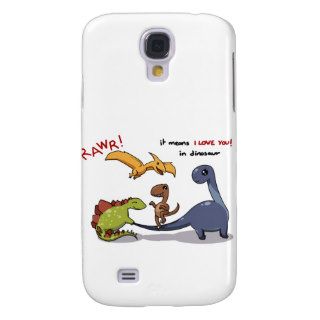 Cute Group of Dinosaurs Rawr Means We love you ) Galaxy S4 Covers