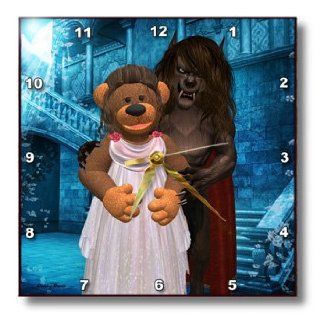 dpp_30505_1 BK Dinky Bears Cartoon Fairytales   Beauty and the Beast   Wall Clocks   10x10 Wall Clock  