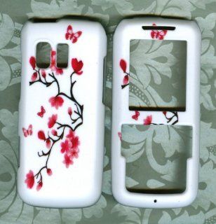 Pink Tree rubberized Samsung SCH R451c (TracFone) net10Straight Talk phone cover Cell Phones & Accessories