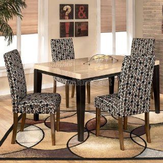 Naomi Dining Room Set with Onyx Chairs D451 D360 03 dr set   Dining Room Furniture Sets
