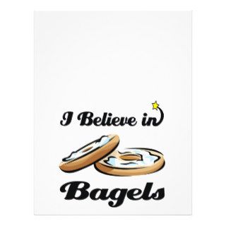 i believe in bagels custom flyer