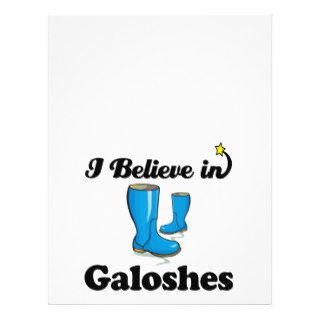 i believe in galoshes personalized flyer
