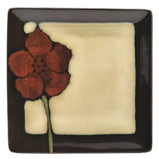 Pfaltzgraff Painted Poppies 6 inch Square Plate Kitchen & Dining