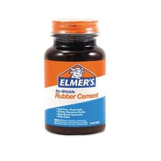 Elmer's No Wrinkle 4 ounce Rubber Cement Elmer's Rubber Cement