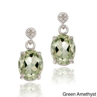 Glitzy Rocks Gemstone and Diamond Accent Earrings Glitzy Rocks Gemstone Earrings