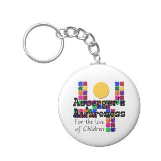 Asperger's Awareness Keychain