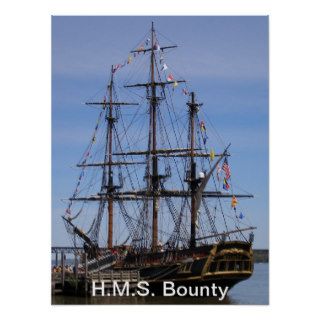 H.M.S. Bounty Poster