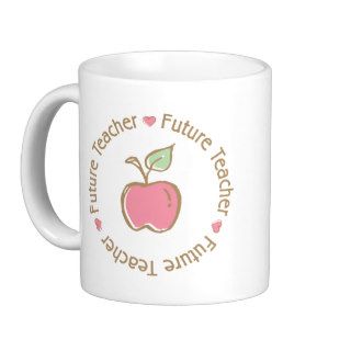 Future Teacher Apple Coffee Mugs