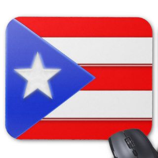 Bandera puertorriqueña alfombrillas de ratones de