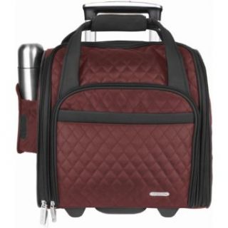 Travelon Wheeled Underseat Carry On with Back Up Bag, Burgundy, One Size Clothing