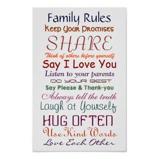Family Rules for Love and Life Poster