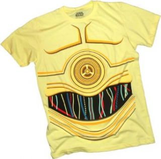 C 3PO Flip Up Costume    Star Wars T Shirt, Small Movie And Tv Fan T Shirts Clothing