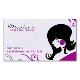 Elegant Hair Salon w/ Appointment Date Business Card Templates