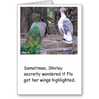 Peacock Humorous Birthday Card for Her
