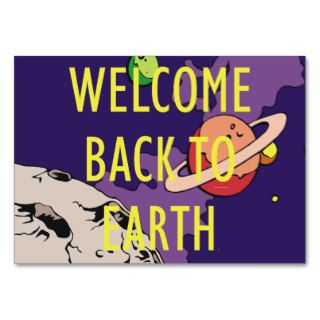 TEE Welcome Back To Earth Business Card Template