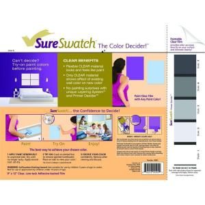 SureSwatch 9 in. x 12 in. Paintable Clear Film 10001