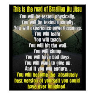 "The Road of Brazilian Jiu Jitsu" Poster