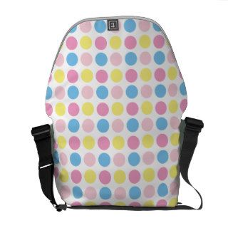Candy Pastel Retro Polka Dot Pattern Fun Design Courier Bags