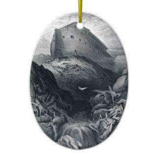 Gustave Dore The Dove Sent Forth The Ark Christmas Ornaments