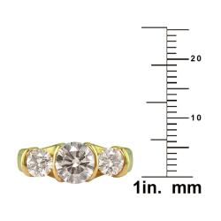 14k White Gold 1 5/8ct TDW Certified Clarity enhanced 3 stone Diamond Ring (D E, SI1 SI2) One of a Kind Rings