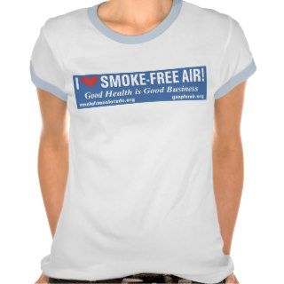 I Heart Smoke Free Air (Womens) Shirt