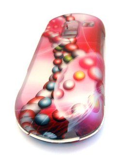 Samsung R455c Straight Talk Abstract Helix Bubble Circle Solid HARD Rubberized Feel Rubber Coated Case Skin Cover Protector Cell Phones & Accessories