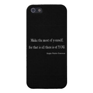 Vintage Emerson Inspirational Quote   Customizable iPhone 5 Case