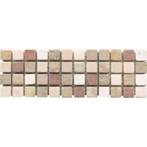 ELIANE Mosaico C 1600 3 in. x 8 in. x 10 mm Natural Stone Mesh Mounted Mosaic Tile 8007280