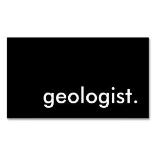geologist business card template