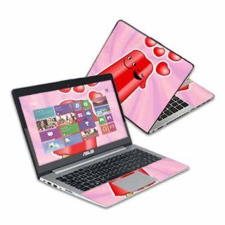 Protective Skin Decal Cover for Asus VivoBook S400CA Laptop 14.1" screen Sticker Skins Popsicle Love Computers & Accessories